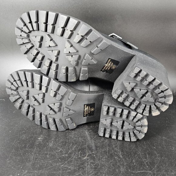 SODA Shoes Womens Size 8 Black Mary Jane Chunky Block Heel Lug Sole Platform - Picture 10 of 14